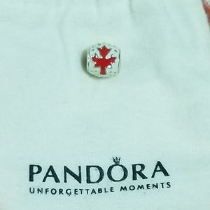 RARE and NEW Canadian Maple Leaf Pandora Charn